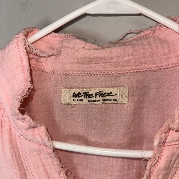 We the Free Summer Daydream Pink Tunic With Pockets Size X-LARGE - Picture 8 of 10